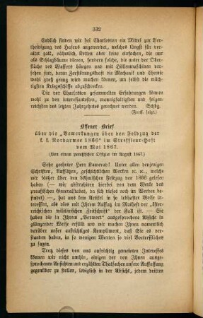 332-344, Offener Brief