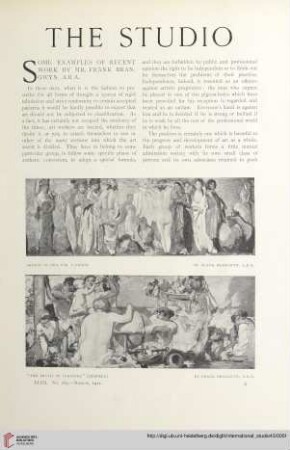 Some examples of recent work by Mr. Frank Brangwyn, A. R. A.