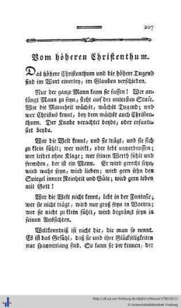 6. Vom höheren Christenthum