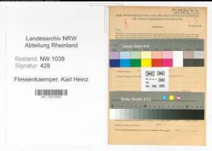 Entnazifizierung Karl Heinz Flessenkaemper , geb. 05.01.1920 (Arzt)