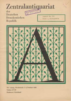 Nr. 915: Kunst u. Kunstgewerbe