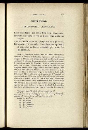 Sesta Tribù. Gli Uncirostri. - Alectorides.