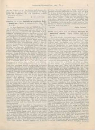6-8 [Rezension] Soltau, Wilhelm, Eine Lücke der synoptischen Forschung