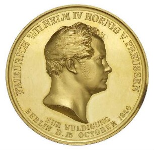 Fischer, Johann Karl und Christoph Carl Pfeuffer: Huldigung an Friedrich Wilhelm IV. in Berlin