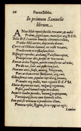 In primum Samuelis librum.