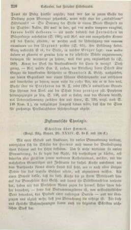 220-233 Systematische Theologie