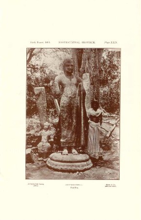 Plate XXII. North-central province. Ayitige-Vewa.:Buddha.