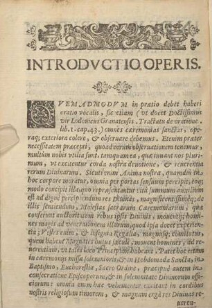 Introdvctio Operis. [verbundenes Ex., hier teilw. fehlende Seiten aus dem Vorspann]