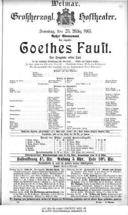 Goethes Faust. Der Tragödie erster Teil