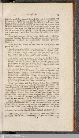 Castelli, Christian Gottlob