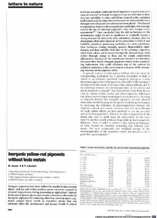 Inorganic yellow-red pigments without toxic metals