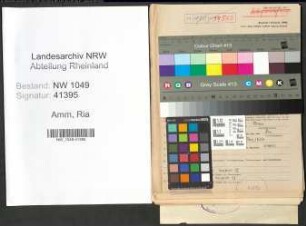 Entnazifizierung Ria Amm , geb. 04.03.1917 (Lehrerin)