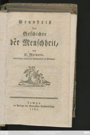 Grundriß der Geschichte der Menschheit