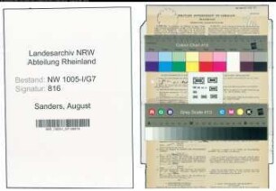 Entnazifizierung August Sanders , geb. 03.08.1897 (Postschaffner)