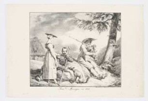 Scène d’Auvergne en 1815