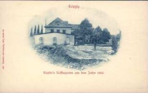 Leipzig: Kupfer's Kaffeegarten aus dem Jahre 1865 [Nierth's Alt-Leipzig, Serie 13]