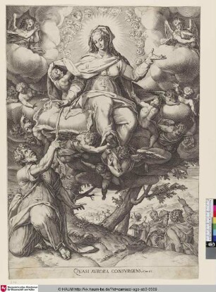 [La Vierge au scapulaire; Madonna reicht den goldenen Gürtel an Thomas]