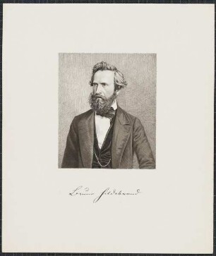 Icones Professorum Marpurgensium — Bildnis des Bruno Hildebrand (1812-1878)