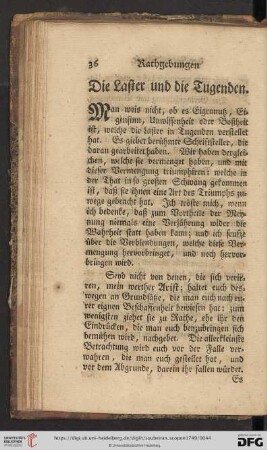 Die Laster und die Tugenden