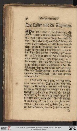 Die Laster und die Tugenden