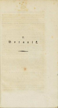 II. Botanik