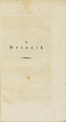 II. Botanik