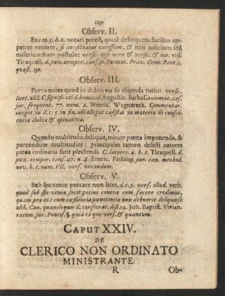Caput XXIV. De Clerico Non Ordinato Ministrante.