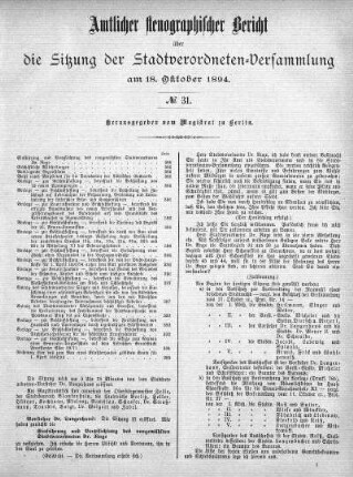 No 31, 18. Oktober 1894