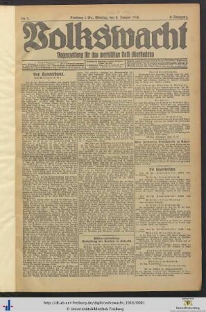 Nr. 1-25 (Januar 1916)