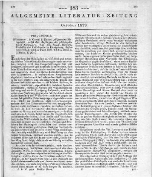 Herbart, J. F.: Allgemeine Metaphysik, nebst den Anfängen der philosophischen Naturlehre. T. 1. Königsberg: Unzer 1828