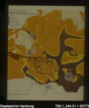 Fachplan Wasserversorgung, Geologische Übersichtskarte Tertiär