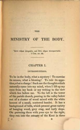 The Ministry of the Body
