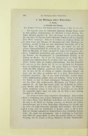 9. Zur Würdigung unserer Dichterfürsten