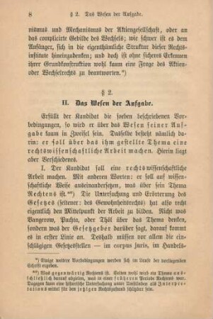 II. Das Wesen der Aufgabe.