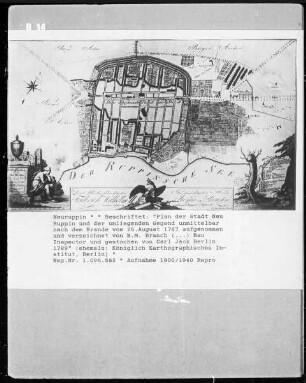 Plan der Stadt Neuruppin