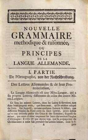 Le maitre allemand ou nouvelle grammaire allemande methodique & raisonnée