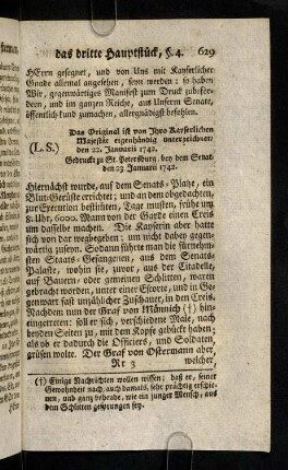 629-635, Hiernaechst wurde auf dem Senats-Platze ein ...