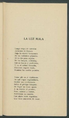 La luz mala