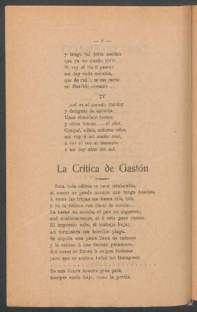 La crítica de Gastón