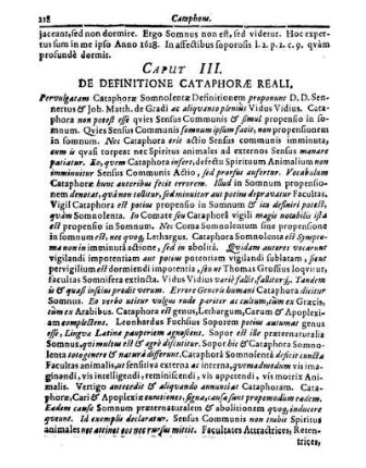 Caput III. De Definitione Cataphoræ Reali.