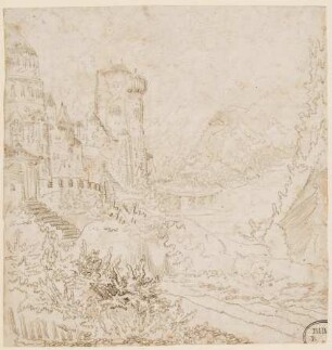 Phantastische Gebirgsstadt