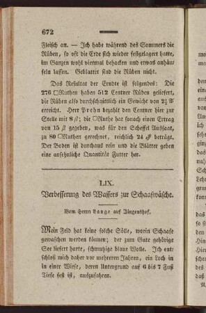 LIX. Verbesserung des Wassers zur Schaafwäsche