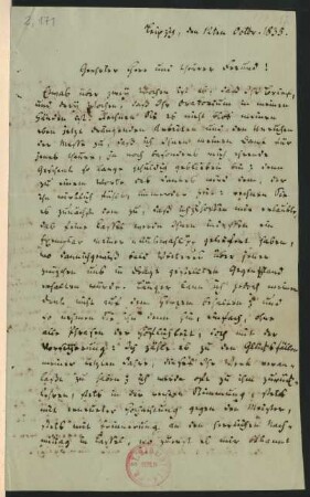 Brief an Louis Spohr : 12.10.1835