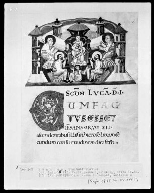 Perikopenbuch — Geburt Christi und Verkündigung an die Hirten, Folio 4verso
