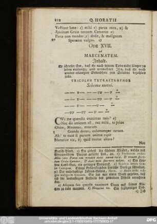 Ode XVII. ad Maecenatem.