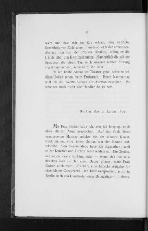 Berlin, den 31. Januar 1893.
