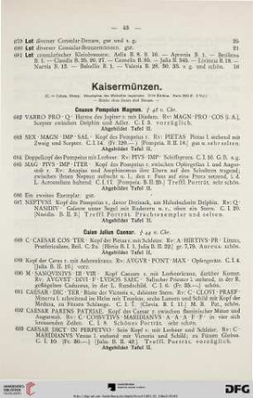 Kaisermünzen (Nr. 682-2938)
