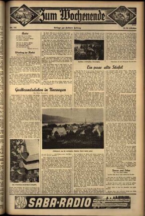 Dritte Ausgabe vom Samstag, den 19. Oktober 1935.