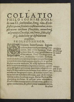 Prolegomenon.