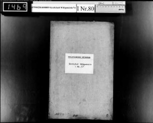 Testament des Inspektors Johann Daniel Otterbein zu Berleburg